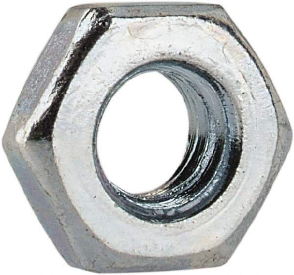 Value Collection - M3x0.50 Steel Right Hand Hex Jam Nut - 5.5mm Across Flats, 1.8mm High, Zinc-Plated Finish - A1 Tooling