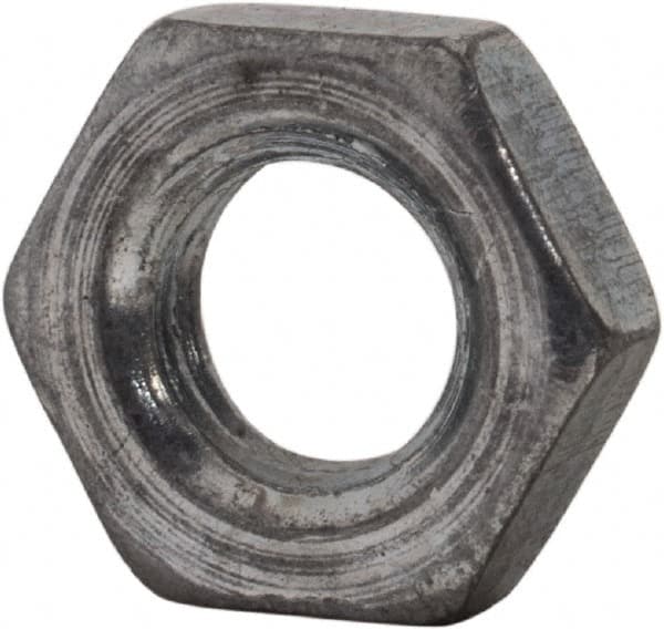 Value Collection - M5x0.80 Steel Right Hand Hex Jam Nut - 8mm Across Flats, 2.7mm High, Zinc-Plated Finish - A1 Tooling