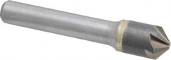 Made in USA - 1/2" Head Diam, 3/8" Shank Diam, 6 Flute 100° Solid Carbide Countersink - A1 Tooling