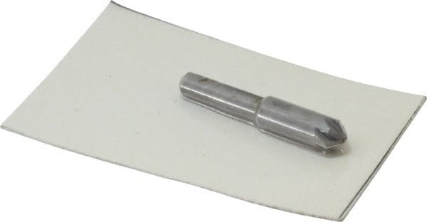 Made in USA - 1/4" Head Diam, 3/16" Shank Diam, 6 Flute 90° High Speed Steel Countersink - A1 Tooling