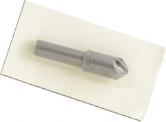 Made in USA - 1/2" Head Diam, 3/8" Shank Diam, 6 Flute 90° High Speed Steel Countersink - A1 Tooling