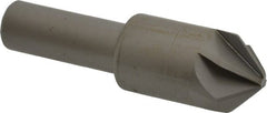 Made in USA - 3/4" Head Diam, 1/2" Shank Diam, 6 Flute 90° High Speed Steel Countersink - A1 Tooling