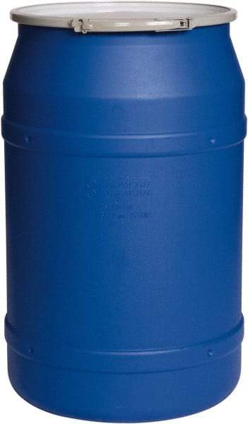 Eagle - 55 Gallon Blue Cylindrical Polyethylene Open Head Drum - 36-3/8" High x 23" Diam - A1 Tooling