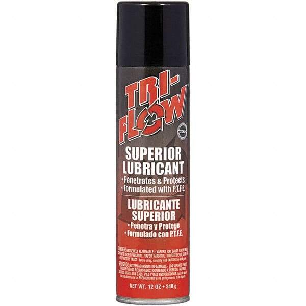 Tri-Flow - 12 oz Aerosol Petroleum Lubricant - Brown, -60°F to 475°F - A1 Tooling