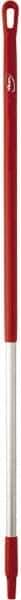 Vikan - 51 x 1-1/4" Aluminum Squeegee Handle - European Threaded Connection, Red - A1 Tooling