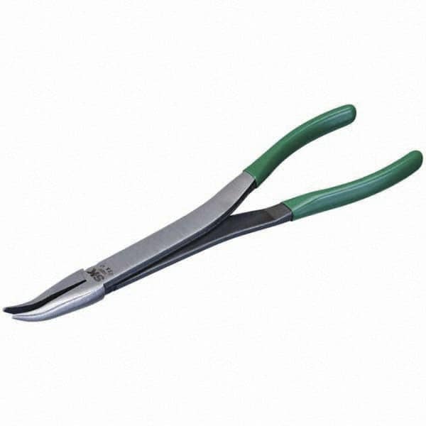 SK - Bent Nose Pliers - 11" W/CUSHION GRIP XLONG NEEDLE NOSE PLIER - A1 Tooling