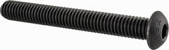 Value Collection - 3/8-16 UNC Hex Socket Drive, Button Screw - Alloy Steel, Black Oxide Finish, Fully Threaded, 3" Length Under Head - A1 Tooling