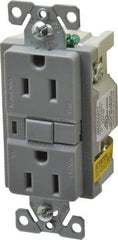 Cooper Wiring Devices - 1 Phase, 5-15R NEMA, 125 VAC, 15 Amp, Self Grounding, GFCI Receptacle - 2 Pole, Back and Side Wiring, Tamper Resistant, Specification Grade - A1 Tooling