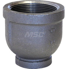 Black Reducing Coupling: 1/4 x 1/8″, 150 psi, Threaded Malleable Iron, Galvanized Finish, Class 150