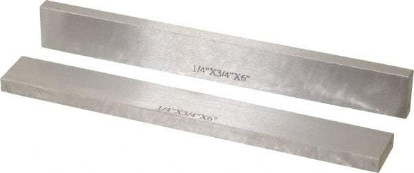 SPI - 6" Long x 3/4" High x 1/4" Thick, Steel Parallel - 0.0003" & 0.002" Parallelism, Sold as Matched Pair - A1 Tooling