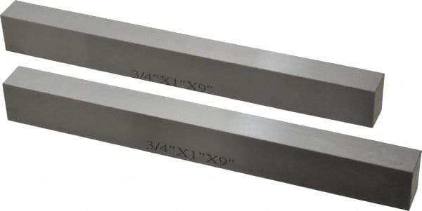 SPI - 9" Long x 1" High x 3/4" Thick, Steel Parallel - 0.0003" & 0.002" Parallelism, Sold as Matched Pair - A1 Tooling