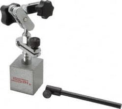 SPI - 50 Lb Magnetic Force, Fine Adjustment Indicator Positioner & Holder with Base - Post (Ball & Socket), Rectangular Base, 1-1/4" Base Height, 1-1/4" Base Length, 1-1/4" Base Width - A1 Tooling