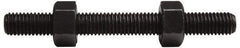 Value Collection - 1-8, 4" Long, Uncoated, Steel, Fully Threaded Stud with Nut - Grade B7, 1" Screw, 7B Class of Fit - A1 Tooling