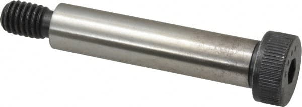 Made in USA - 1/2" Shoulder Diam x 2-1/4" Shoulder Length, 3/8-16 UNC, Hex Socket Shoulder Screw - 8 Alloy Steel, 0.729 to 3/4" Head Diam - A1 Tooling