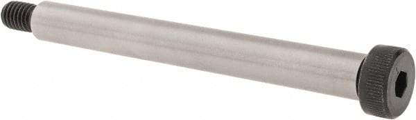 Made in USA - 1/2" Shoulder Diam x 4-1/2" Shoulder Length, 3/8-16 UNC, Hex Socket Shoulder Screw - 8 Alloy Steel, 0.729 to 3/4" Head Diam - A1 Tooling