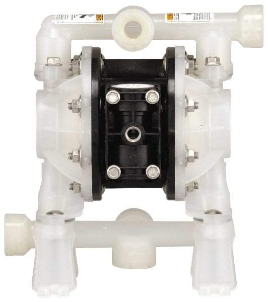 ARO/Ingersoll-Rand - 1/2" NPT, Nonmetallic, Air Operated Diaphragm Pump - PTFE Diaphragm, Kynar Housing - A1 Tooling