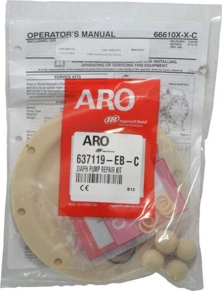 ARO/Ingersoll-Rand - Santoprene Fluid Section Repair Kit - For Use with Diaphragm Pumps - A1 Tooling