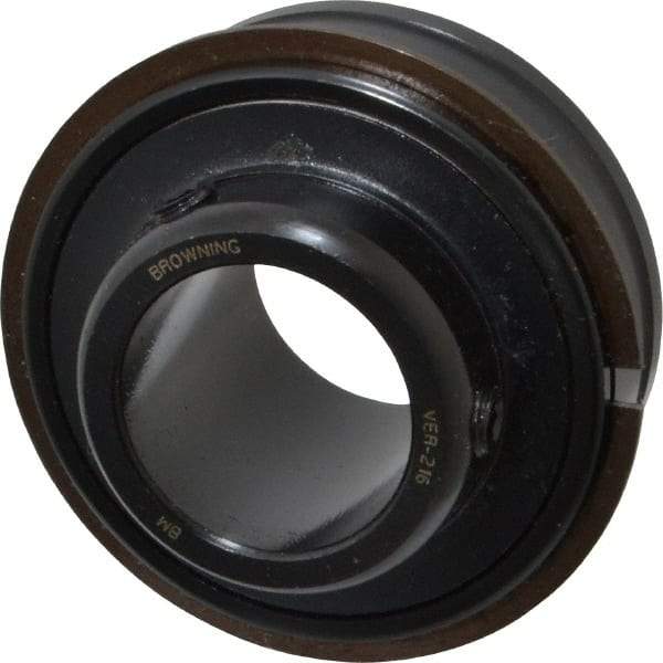 Browning - 1" ID x 2.0472" OD, 2,801 Lb Dynamic Capacity, ER Style Insert Bearing - 52100 Steel Insert, 3/4" Race Width, 1,651 Lb Static Capacity - A1 Tooling