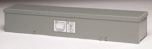 Cooper B-Line - 6" High x 24" Wide x 6" Long, Screw Mount Wire Duct - Gray, 7 Knockouts, Screw, Steel - A1 Tooling