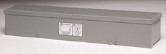 Cooper B-Line - 4" High x 24" Wide x 4" Long, Screw Mount Wire Duct - Gray, 7 Knockouts, Screw, Steel - A1 Tooling