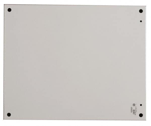 Cooper B-Line - 13" OAW x 13" OAH Powder Coat Finish Electrical Enclosure Nonperforated Panel - 16" x 16" Box, 12 Gauge Steel, Use with 16166-12/16168-12 - A1 Tooling