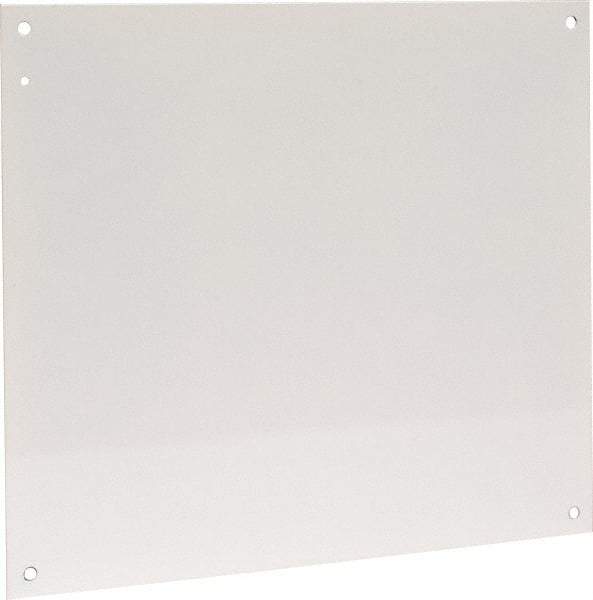 Cooper B-Line - 18-1/2" OAW x 21" OAH Powder Coat Finish Electrical Enclosure Nonperforated Panel - 24" x 20" Box, 14 Gauge Steel, Use with 24206-1/24208-1 - A1 Tooling