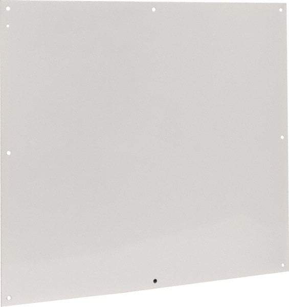 Cooper B-Line - 28-1/2" OAW x 32" OAH Powder Coat Finish Electrical Enclosure Nonperforated Panel - 36" x 30" Box, 14 Gauge Steel, Use with 363012-1/36306-1/36308-1 - A1 Tooling