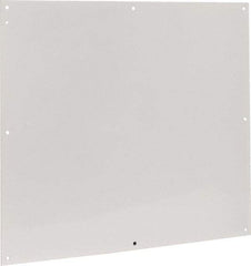 Cooper B-Line - 28-1/2" OAW x 32" OAH Powder Coat Finish Electrical Enclosure Nonperforated Panel - 36" x 30" Box, 14 Gauge Steel, Use with 363012-1/36306-1/36308-1 - A1 Tooling