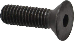 Made in USA - 3/8-16 UNC Hex Socket Drive, 82° Flat Screw - Alloy Steel, Black Oxide Finish, Fully Threaded, 1-1/4" OAL - A1 Tooling