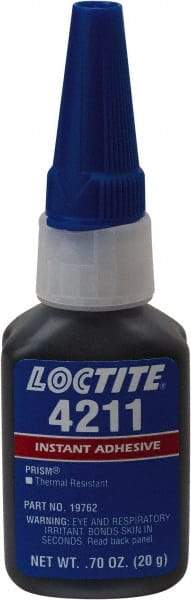 Loctite - 20 Gal Bottle Black Instant Adhesive - 24 hr Full Cure Time - A1 Tooling