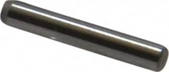 Made in USA - 1/16" Diam x 3/8" Pin Length Grade 8 Alloy Steel Standard Dowel Pin - Bright Finish, 1 Beveled & 1 Rounded End - A1 Tooling