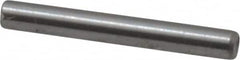 Made in USA - 1/16" Diam x 1/2" Pin Length Grade 8 Alloy Steel Standard Dowel Pin - Bright Finish, 1 Beveled & 1 Rounded End - A1 Tooling