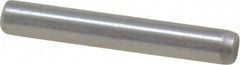 Made in USA - 3/32" Diam x 5/8" Pin Length Grade 8 Alloy Steel Standard Dowel Pin - Bright Finish, 1 Beveled & 1 Rounded End - A1 Tooling