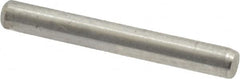 Made in USA - 3/32" Diam x 3/4" Pin Length Grade 8 Alloy Steel Standard Dowel Pin - Bright Finish, 1 Beveled & 1 Rounded End - A1 Tooling