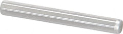 Made in USA - 1/8" Diam x 1" Pin Length Grade 8 Alloy Steel Standard Dowel Pin - Bright Finish, C 47-58 & C 60 (Surface) Hardness, 1,840 Lb (Single Shear), 3,680 Lb (Double Shear) Breaking Strength, 1 Beveled & 1 Rounded End - A1 Tooling