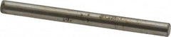 Made in USA - 1/8" Diam x 1-1/2" Pin Length Grade 8 Alloy Steel Standard Dowel Pin - Bright Finish, C 47-58 & C 60 (Surface) Hardness, 1,840 Lb (Single Shear), 3,680 Lb (Double Shear) Breaking Strength, 1 Beveled & 1 Rounded End - A1 Tooling