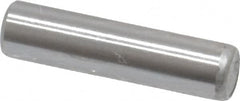 Made in USA - 3/16" Diam x 3/4" Pin Length Grade 8 Alloy Steel Standard Dowel Pin - Bright Finish, C 47-58 & C 60 (Surface) Hardness, 4,150 Lb (Single Shear), 8,300 Lb (Double Shear) Breaking Strength, 1 Beveled & 1 Rounded End - A1 Tooling