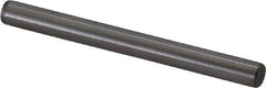 Made in USA - 3/16" Diam x 2" Pin Length Grade 8 Alloy Steel Standard Dowel Pin - Bright Finish, C 47-58 & C 60 (Surface) Hardness, 4,150 Lb (Single Shear), 8,300 Lb (Double Shear) Breaking Strength, 1 Beveled & 1 Rounded End - A1 Tooling