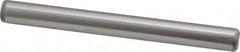 Made in USA - 1/4" Diam x 2-1/2" Pin Length Grade 8 Alloy Steel Standard Dowel Pin - Bright Finish, C 47-58 & C 60 (Surface) Hardness, 14,720 Lb (Double Shear), 7,360 Lb (Single Shear) Breaking Strength, 1 Beveled & 1 Rounded End - A1 Tooling