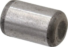 Made in USA - 5/16" Diam x 1/2" Pin Length Grade 8 Alloy Steel Standard Dowel Pin - Bright Finish, C 47-58 & C 60 (Surface) Hardness, 11,500 Lb (Single Shear), 23,000 Lb (Double Shear) Breaking Strength, 1 Beveled & 1 Rounded End - A1 Tooling