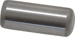 Made in USA - 5/16" Diam x 3/4" Pin Length Grade 8 Alloy Steel Standard Dowel Pin - Bright Finish, C 47-58 & C 60 (Surface) Hardness, 11,500 Lb (Single Shear), 23,000 Lb (Double Shear) Breaking Strength, 1 Beveled & 1 Rounded End - A1 Tooling