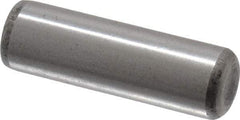 Made in USA - 5/16" Diam x 1" Pin Length Grade 8 Alloy Steel Standard Dowel Pin - Bright Finish, C 47-58 & C 60 (Surface) Hardness, 11,500 Lb (Single Shear), 23,000 Lb (Double Shear) Breaking Strength, 1 Beveled & 1 Rounded End - A1 Tooling