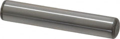 Made in USA - 5/16" Diam x 1-3/4" Pin Length Grade 8 Alloy Steel Standard Dowel Pin - Bright Finish, C 47-58 & C 60 (Surface) Hardness, 11,500 Lb (Single Shear), 23,000 Lb (Double Shear) Breaking Strength, 1 Beveled & 1 Rounded End - A1 Tooling