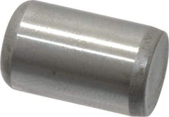 Made in USA - 3/8" Diam x 5/8" Pin Length Grade 8 Alloy Steel Standard Dowel Pin - Bright Finish, C 47-58 & C 60 (Surface) Hardness, 16,550 Lb (Single Shear), 33,100 Lb (Double Shear) Breaking Strength, 1 Beveled & 1 Rounded End - A1 Tooling