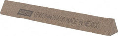 Norton - 6" Long x 3/4" Wide x 3/4" Thick, Aluminum Oxide Sharpening Stone - Triangle, Coarse Grade - A1 Tooling