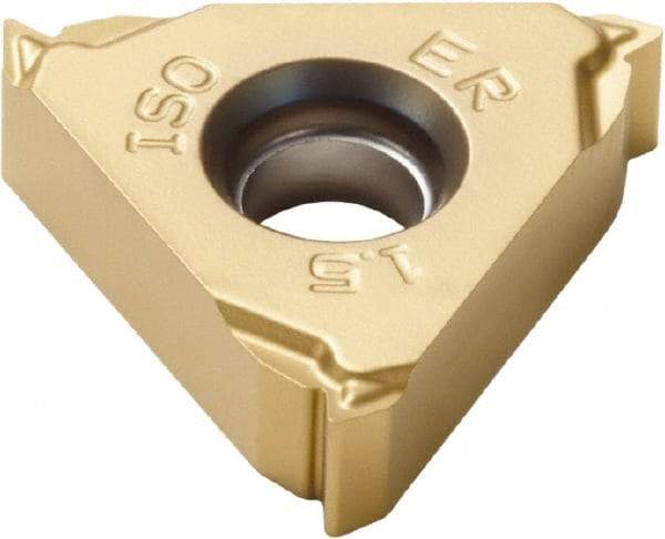 Seco - 16ER External Right Hand ISO Laydown Threading Insert - Grade CP500, TiAlN/TiN Coated Carbide - A1 Tooling