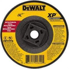 DeWALT - 24 Grit, 7" Wheel Diam, Type 27 Depressed Center Wheel - Zirconia Alumina, Resinoid Bond, 8,700 Max RPM - A1 Tooling