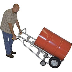 Wesco Industrial Products - 1,000 Lb Load Capacity, 30 & 55 Gal Pail Tipper - 25-7/8" Wide x 60" High, 4 Aluminum Wheels - A1 Tooling