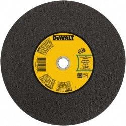 DeWALT - 14" 24 Grit Silicon Carbide Cutoff Wheel - 1/8" Thick, 20mm Arbor, 5,500 Max RPM, Use with Gas Powered Saws - A1 Tooling