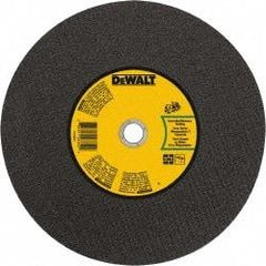 DeWALT - 14" 24 Grit Silicon Carbide Cutoff Wheel - 1/8" Thick, 20mm Arbor, 5,500 Max RPM, Use with Gas Powered Saws - A1 Tooling